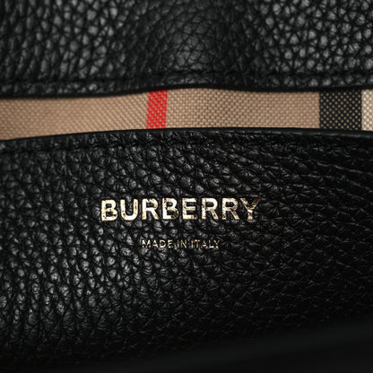 Burberry Grainy Calfskin Note Crossbody Bag Black 6 of 14