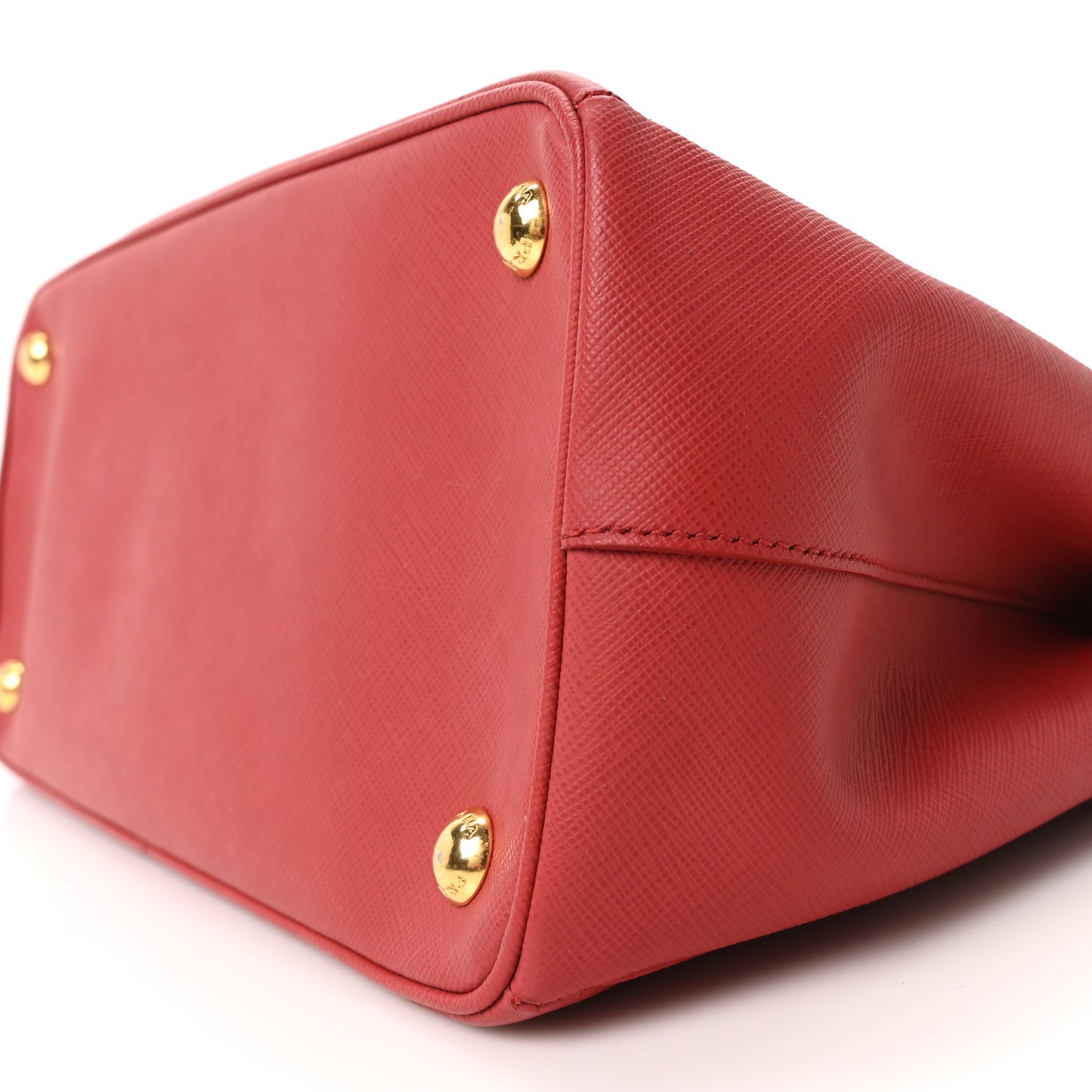 Saffiano Small Galleria Double Zip Tote Fuoco