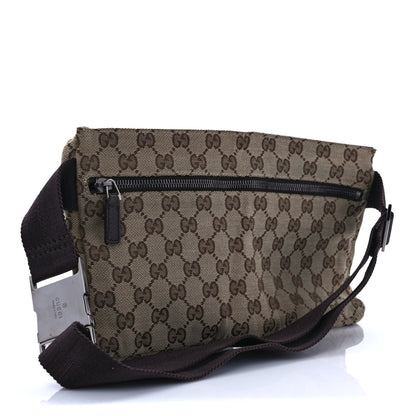 Gucci GG Monogram Double Pocket Belt Bag Dark Brown 2 of 11
