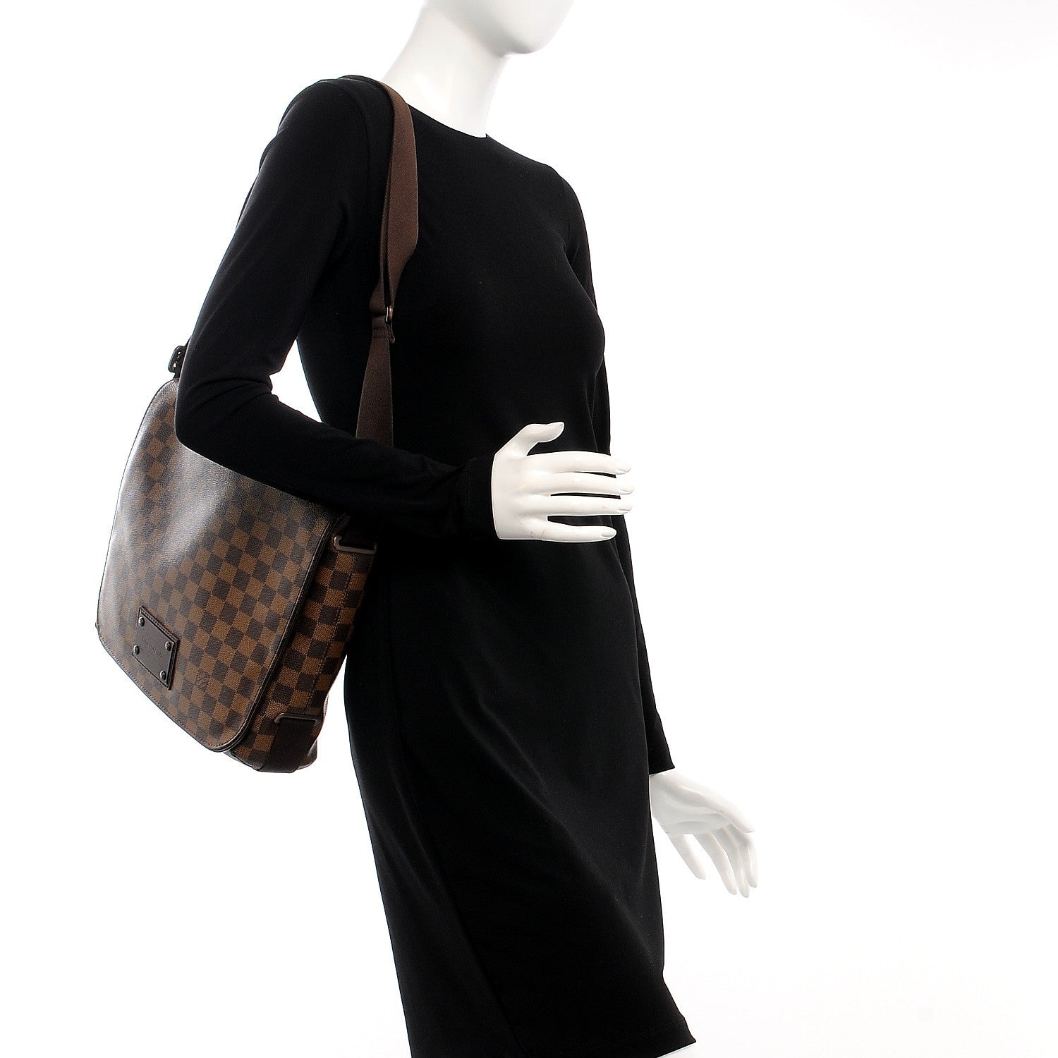Louis Vuitton Damier Ebene Brooklyn MM 2 of 10