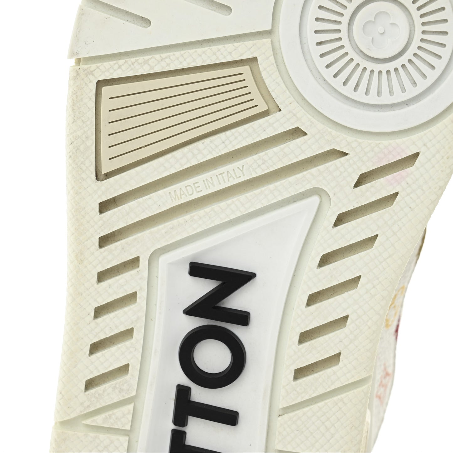 LV X TM Calfskin Monogram Multicolor Womens LV Trainer Sneakers 36 White