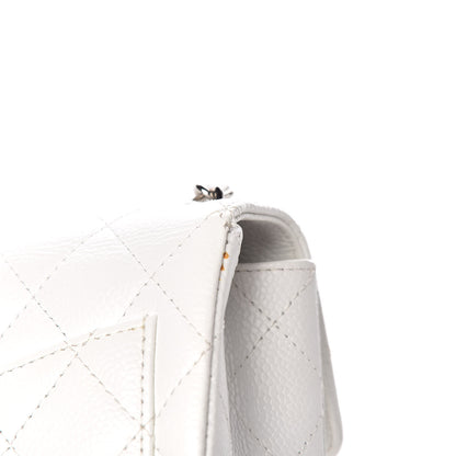 Chanel Caviar Quilted Mini Square Flap White 15 of 17
