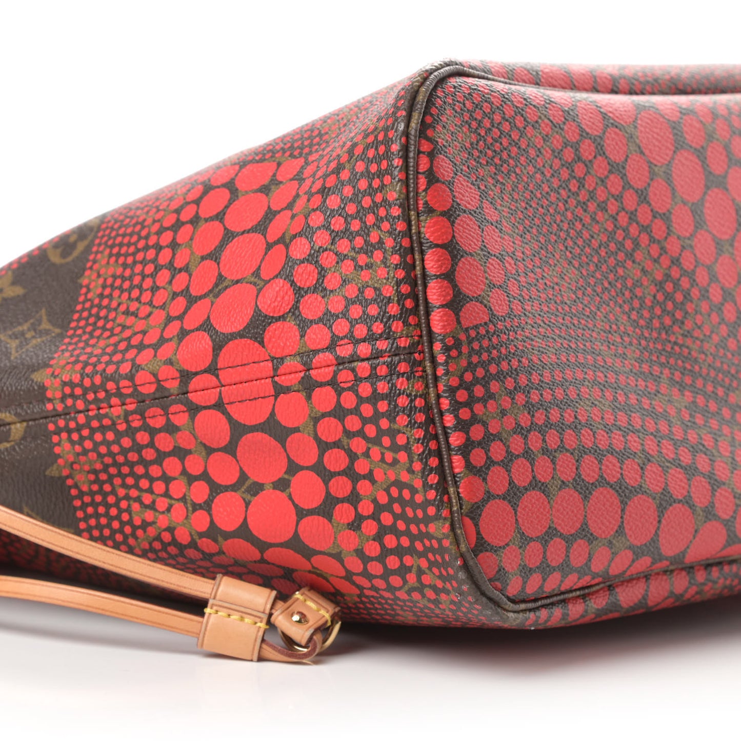 Monogram Kusama Waves Neverfull MM Red