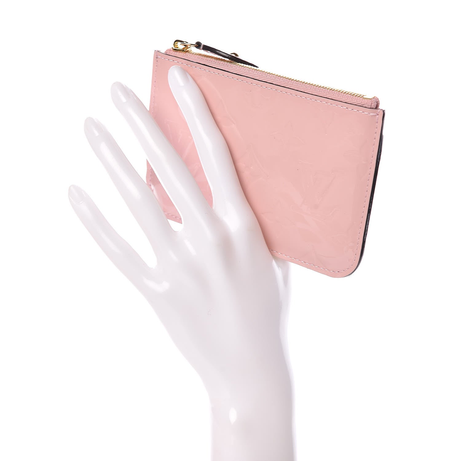 Louis Vuitton Vernis Key Pouch Rose Ballerine 2 of 7