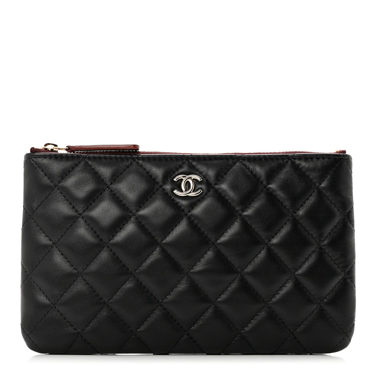 Chanel Lambskin Quilted Cosmetic Case Black 1 of 7