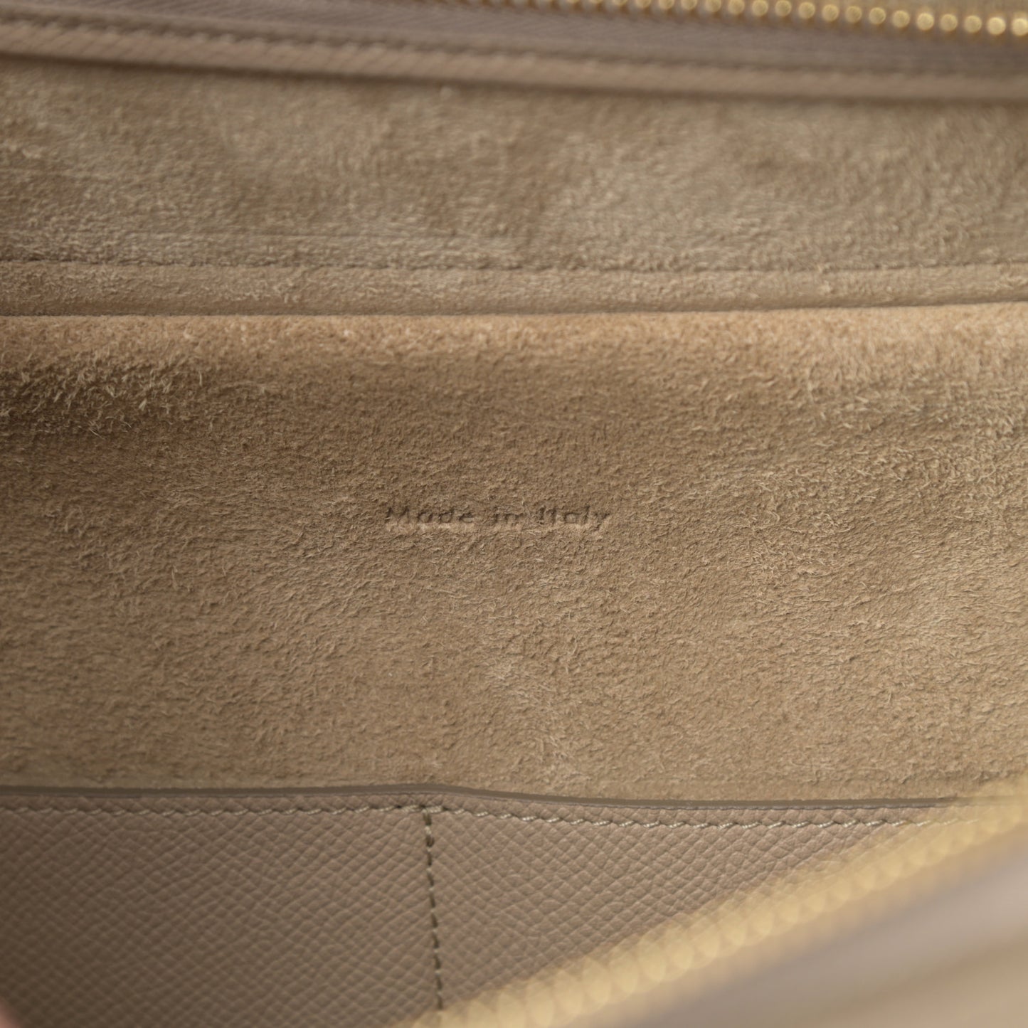 Grained Calfskin Mini Belt Bag Light Taupe