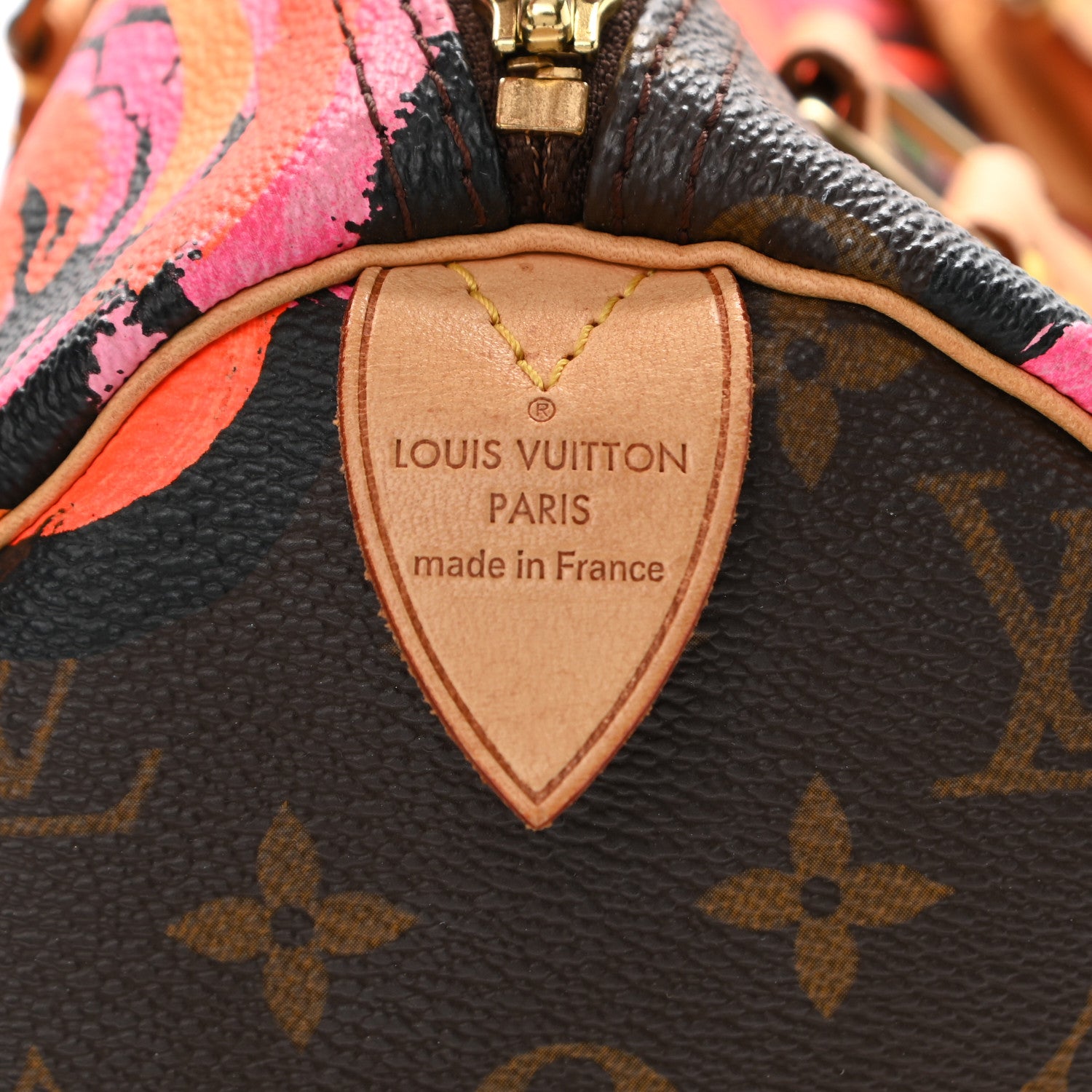 Louis Vuitton Monogram Roses Speedy 30 6 of 14