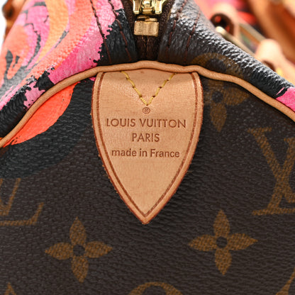 Louis Vuitton Monogram Roses Speedy 30 6 of 14