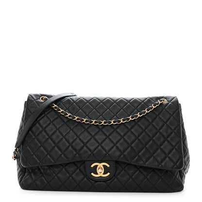 Chanel Calfskin Quilted XXL Travel Flap Bag Black 1 of 11