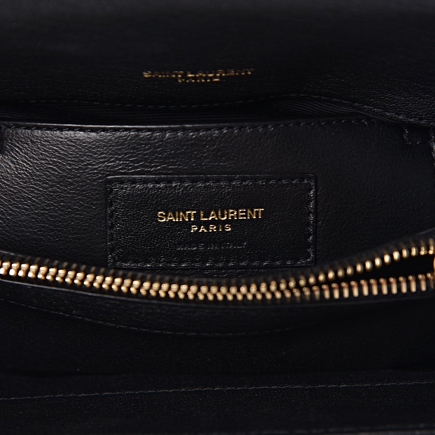 Saint Laurent Sheepskin Matelasse Chevron Monogram Medium College Bag Black 7 of 10