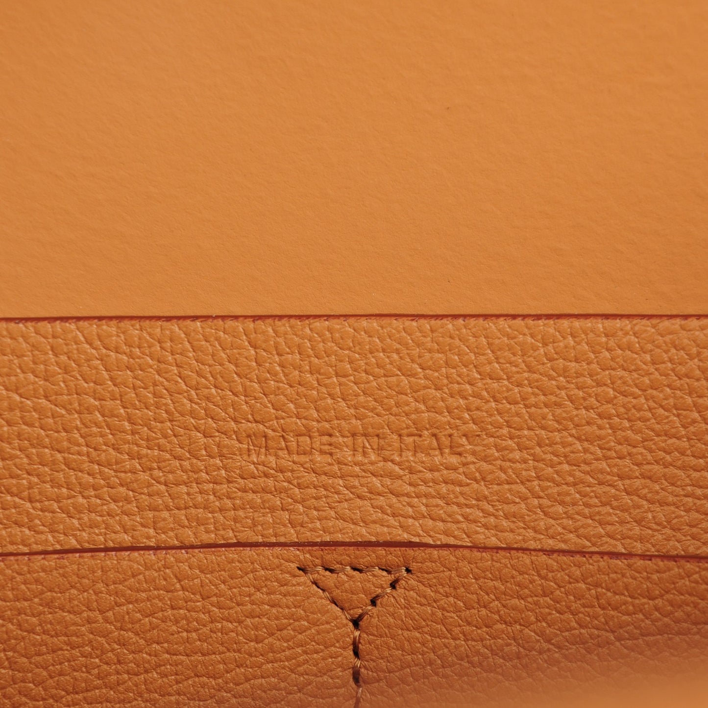 Supple Grained Calfskin Medium Open Bar Tote Camel