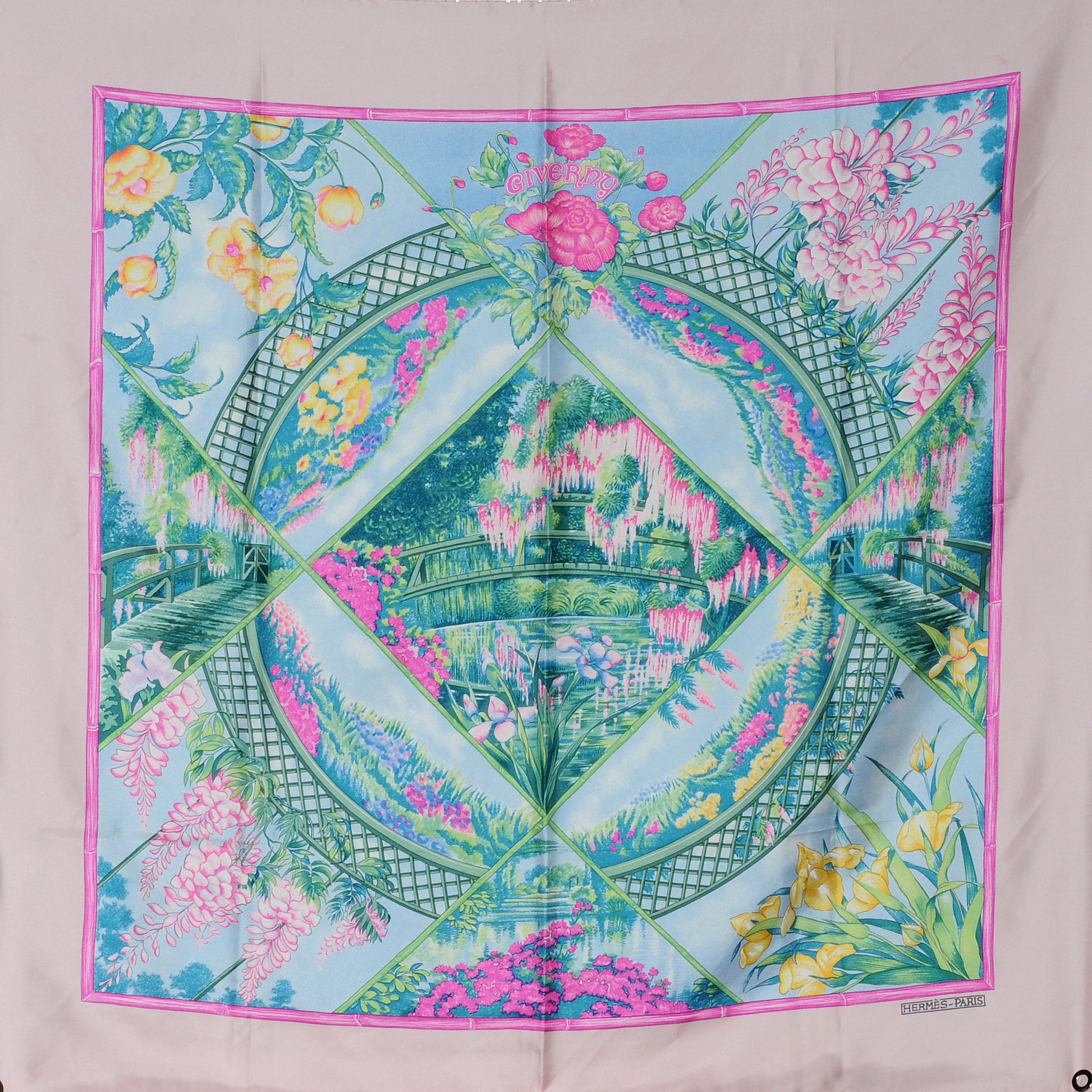 Hermes Silk Giverny Scarf 90 2 of 7