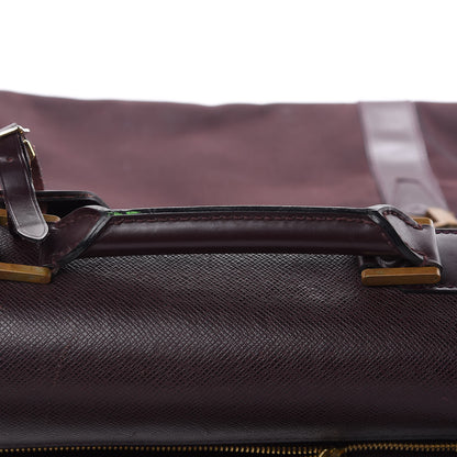 Louis Vuitton Taiga Nylon 2 Hanger Garment Carrier Bordeaux 11 of 25