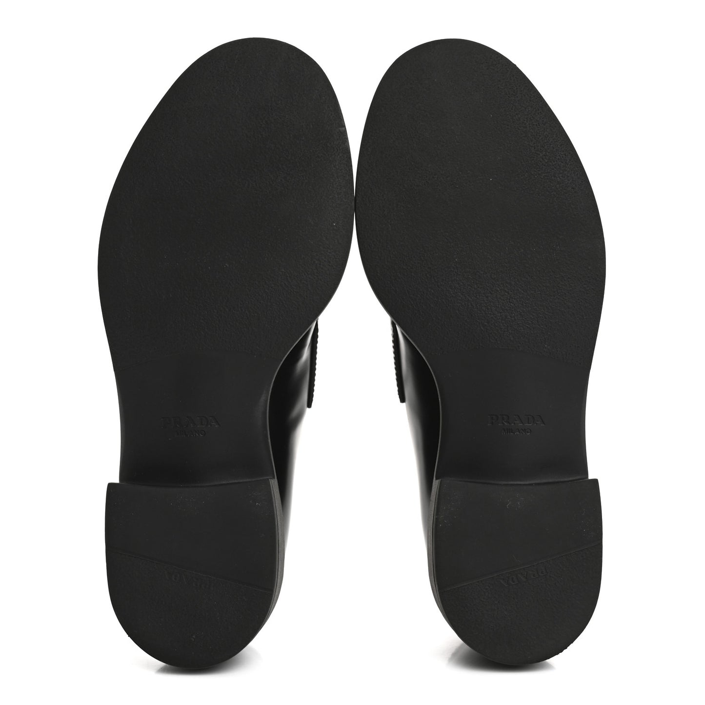 Spazzolato Metal Triangle Logo 50mm Loafers 37 Black