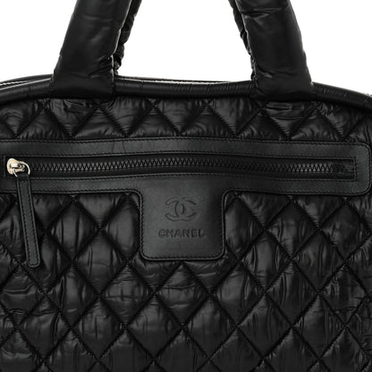Chanel Nylon Coco Cocoon Bowler Black 8 of 12