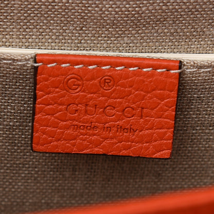Gucci Dollar Calfskin Small Interlocking G Shoulder Bag Sun Orange 6 of 9