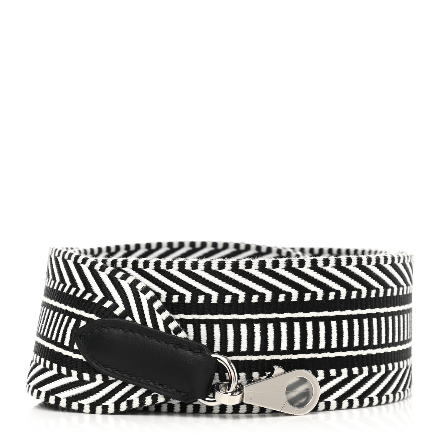 Toile Swift 50mm Sangle Cavale Shoulder Strap Black Ecru