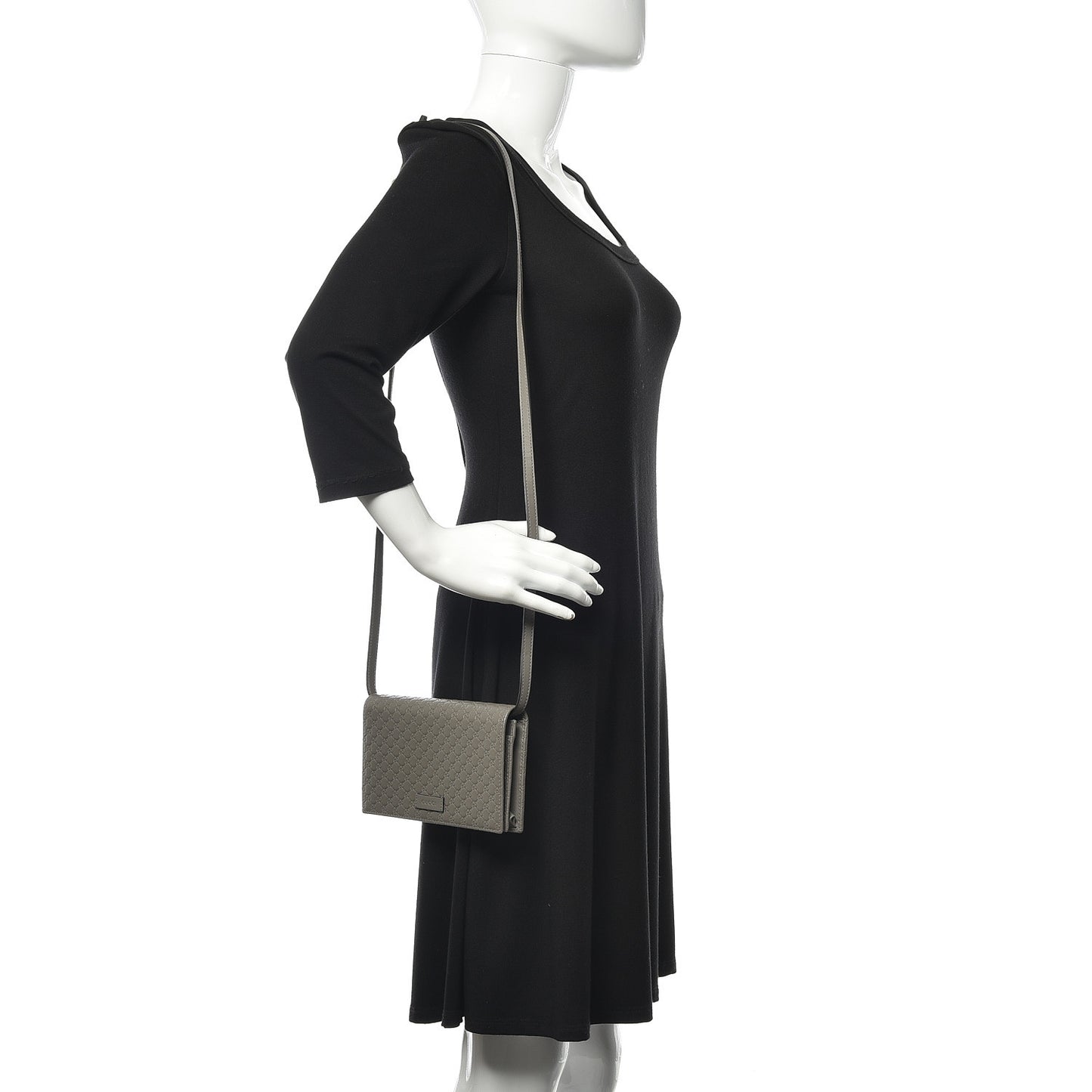 Soft Microguccissima Crossbody Wallet Loess