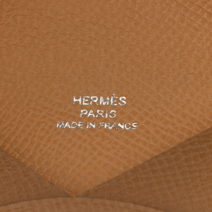 Hermes Epsom Verso Calvi Card Case Alezan Biscuit 6 of 8