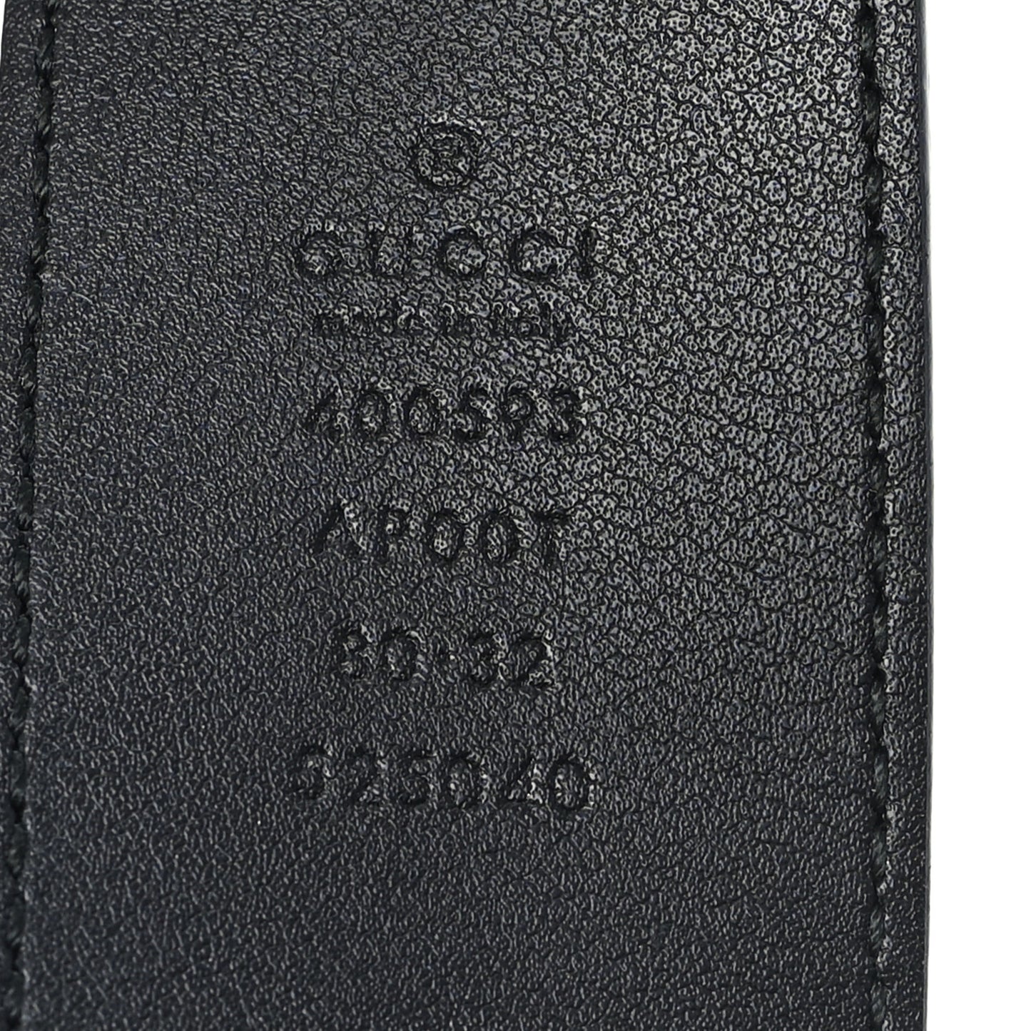 Calfskin Double G 40mm Belt 80 32 Black