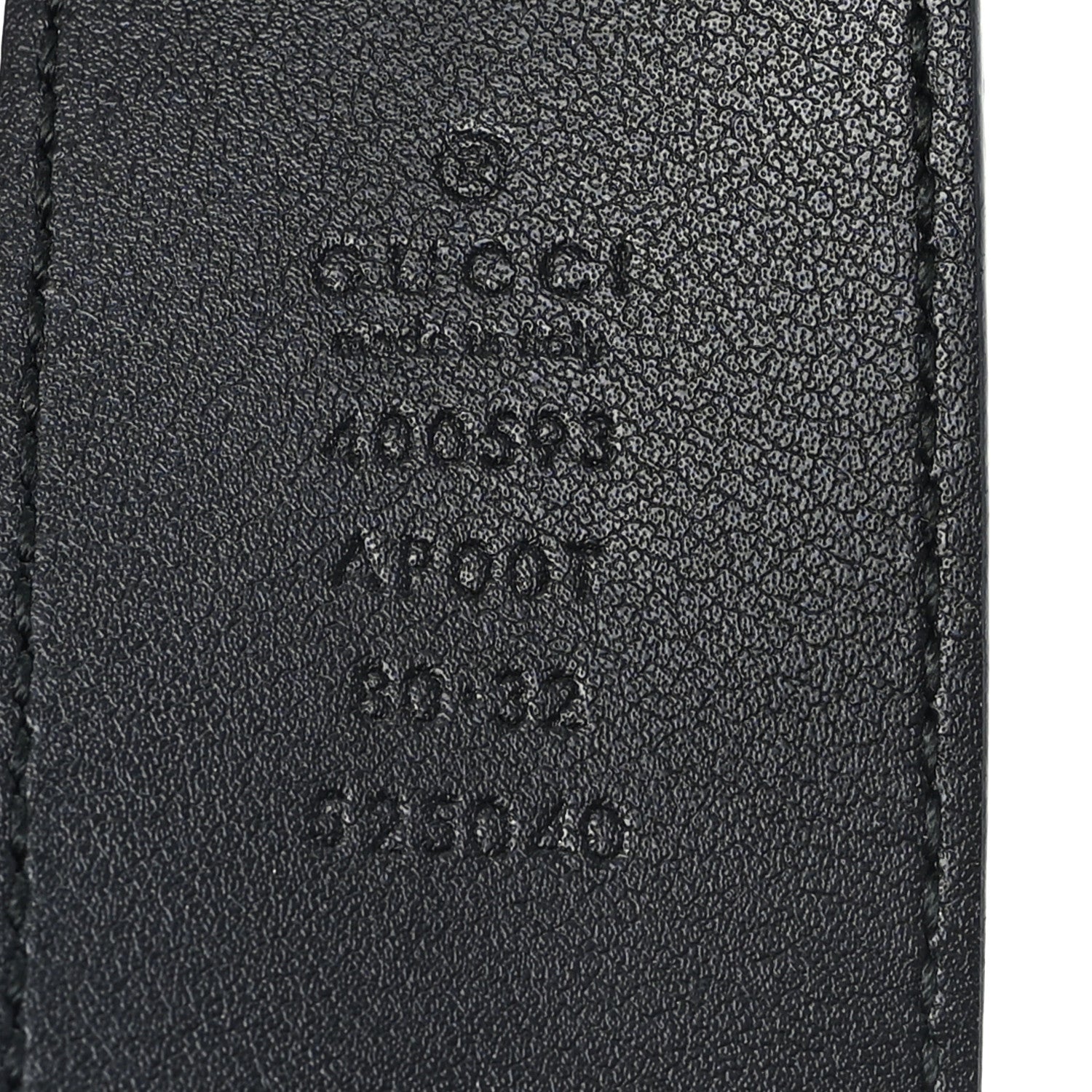 Gucci Calfskin Double G 40mm Belt 80 32 Black 3 of 4