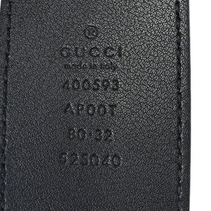 Gucci Calfskin Double G 40mm Belt 80 32 Black 3 of 4