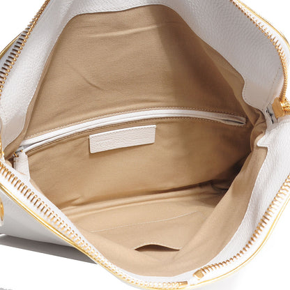 Alexander McQueen Grainy Calfskin Padlock Skull Clutch White 5 of 7