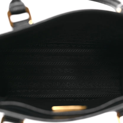 Prada Saffiano Lux Embossed Logo Mini Shoulder Bag Black 5 of 11