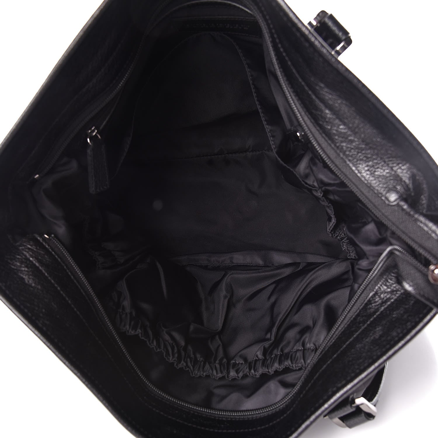 Burberry Nylon Tonal Check Diaper Bag Black 5 of 10