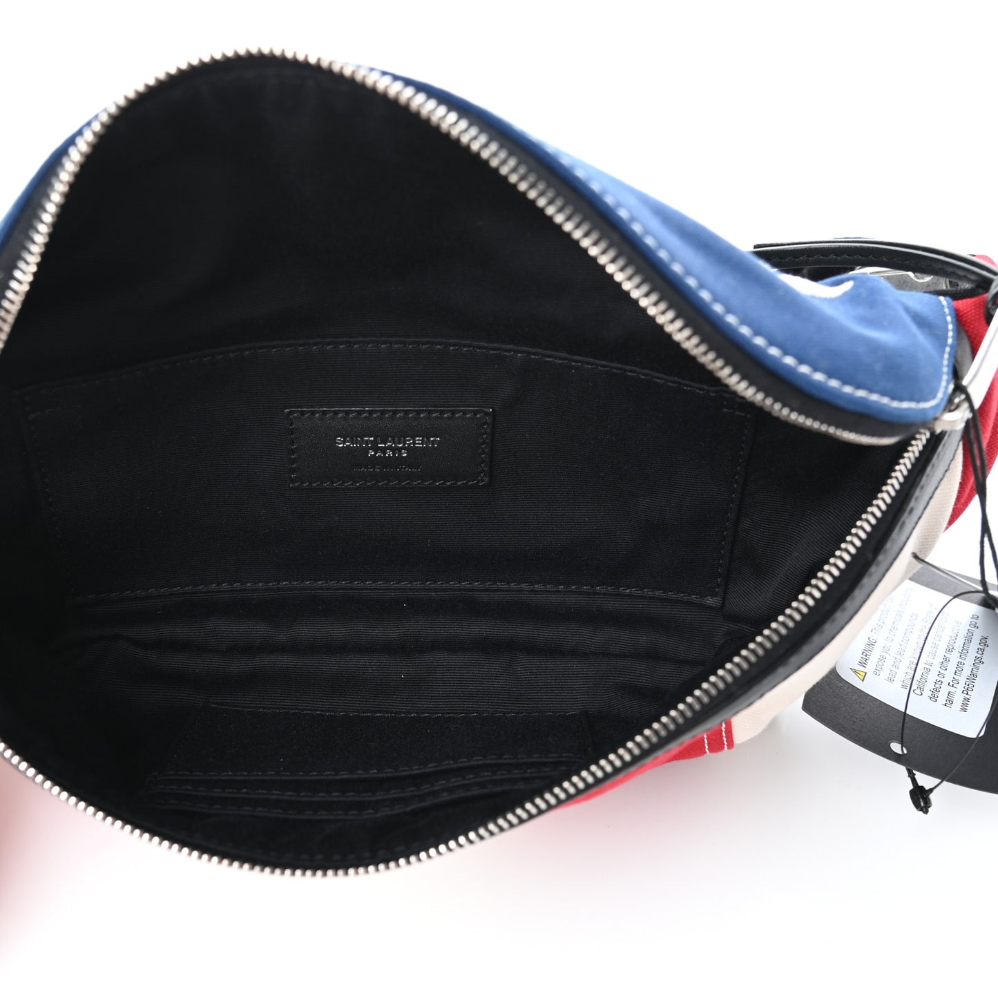 Canvas Classic Belt Bag Red Blue White