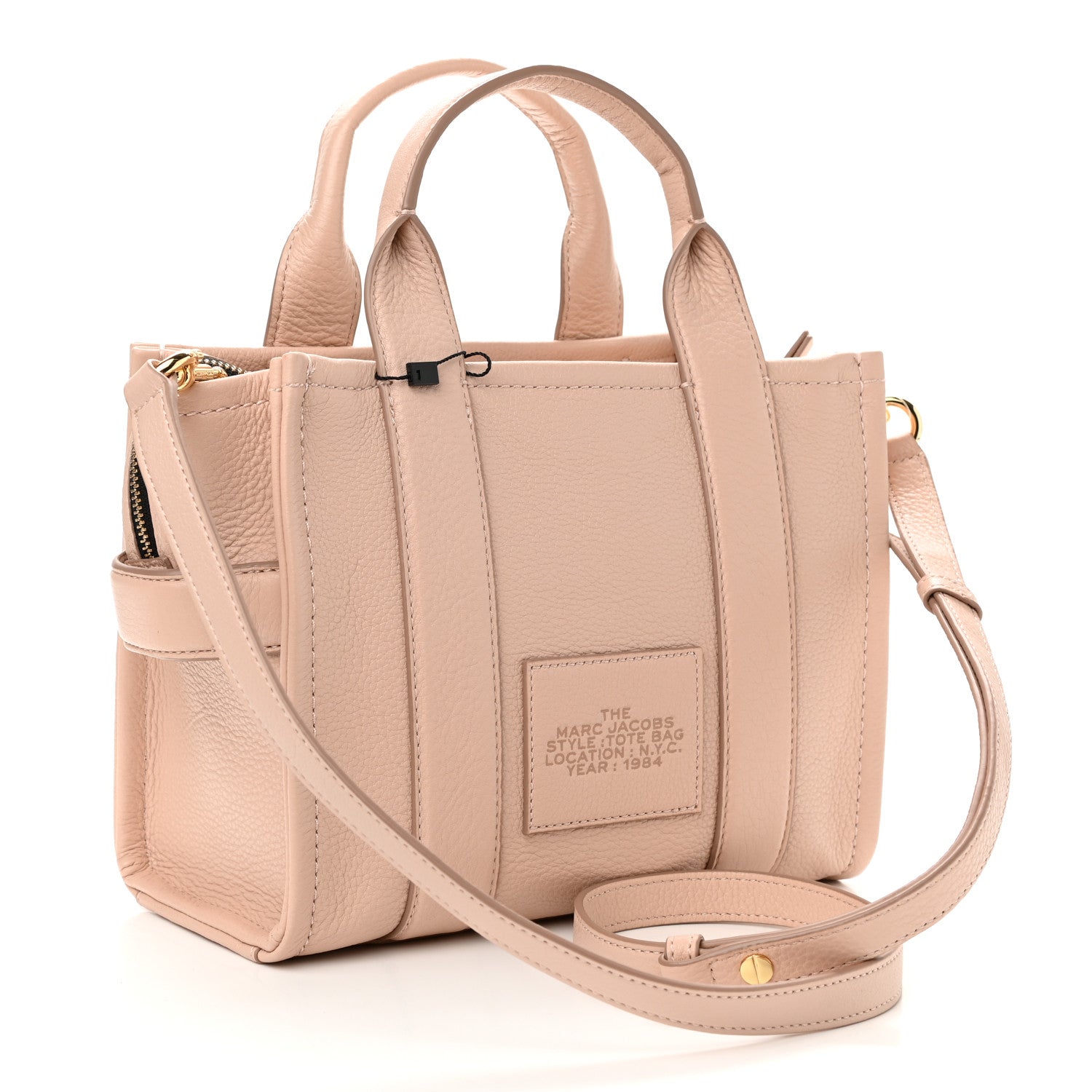Marc Jacobs Grained Calfskin Small The Tote Bag Rose Dust 3 of 10