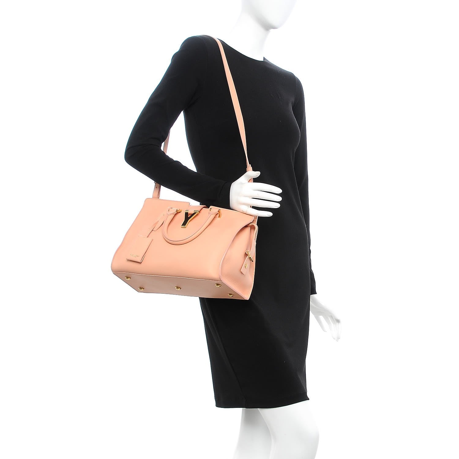 Saint Laurent Calfskin Small Classic Y Cabas Blush 2 of 9