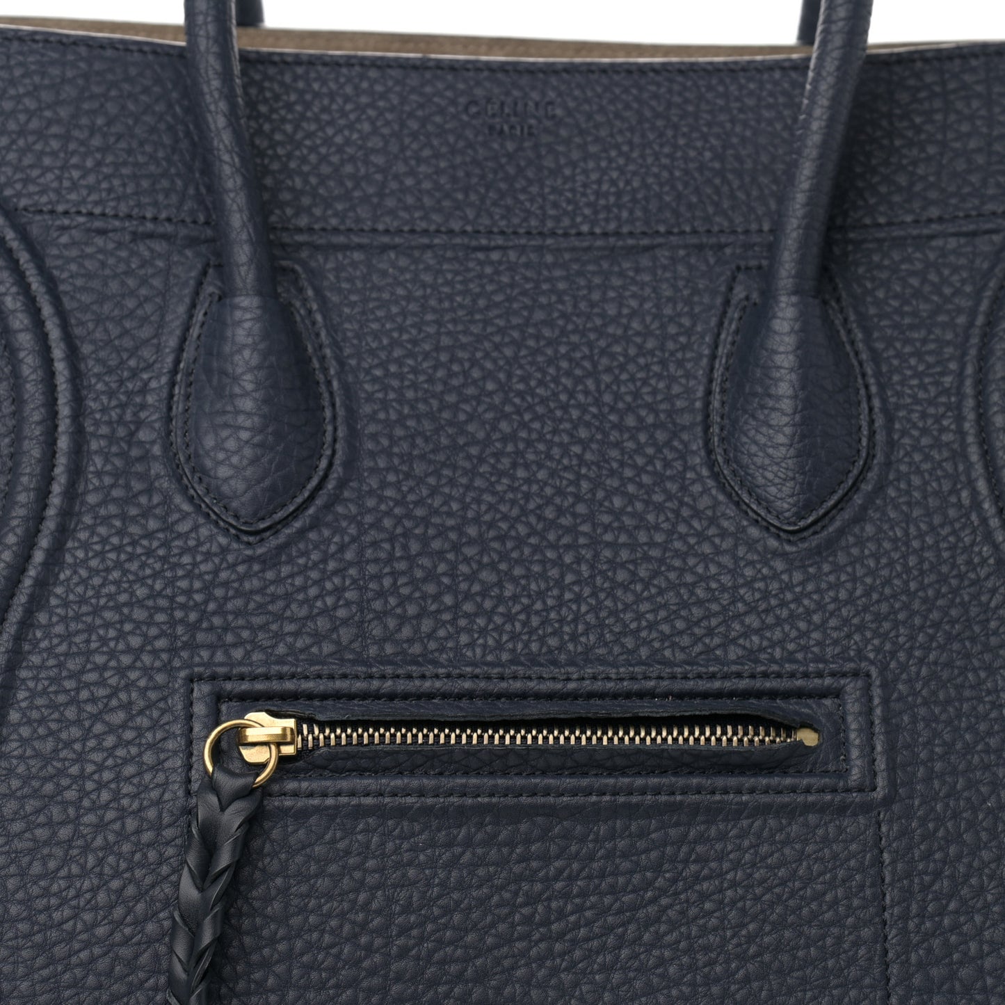 Bullhide Calfskin Medium Phantom Luggage Navy Blue