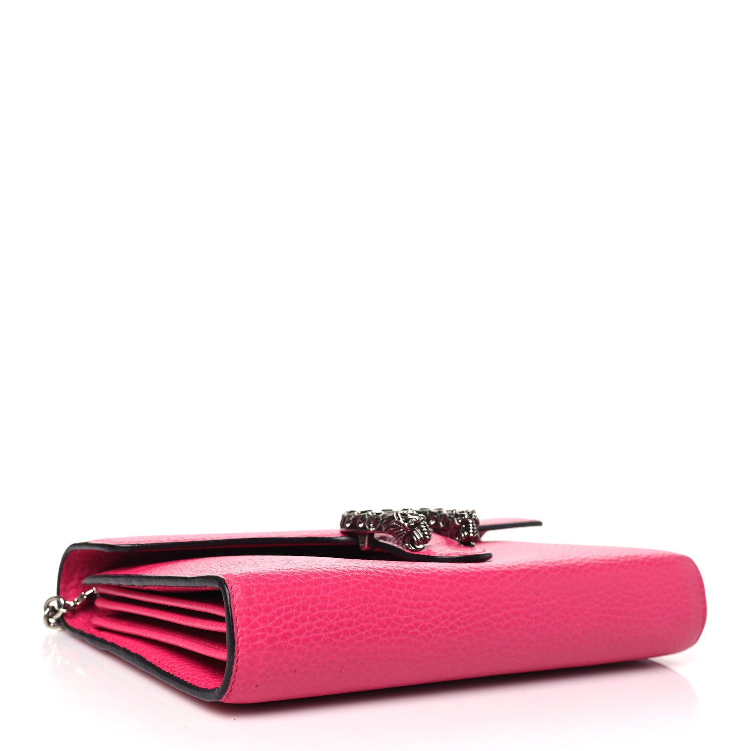 Gucci Dollar Calfskin Crystal Mini Dionysus Chain Wallet Box Pink 4 of 10