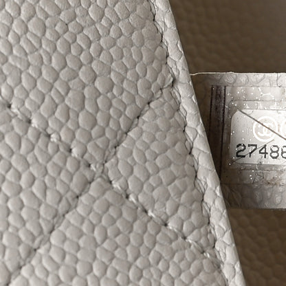 Chanel Grained Calfskin Small Stitched Flap White 7 of 18