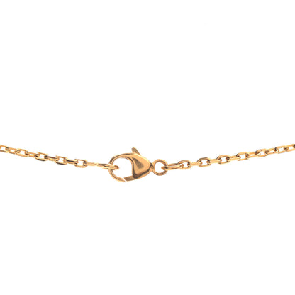 Hermes Lacquered Gold Mini Pop H Pendant Necklace Black 4 of 5