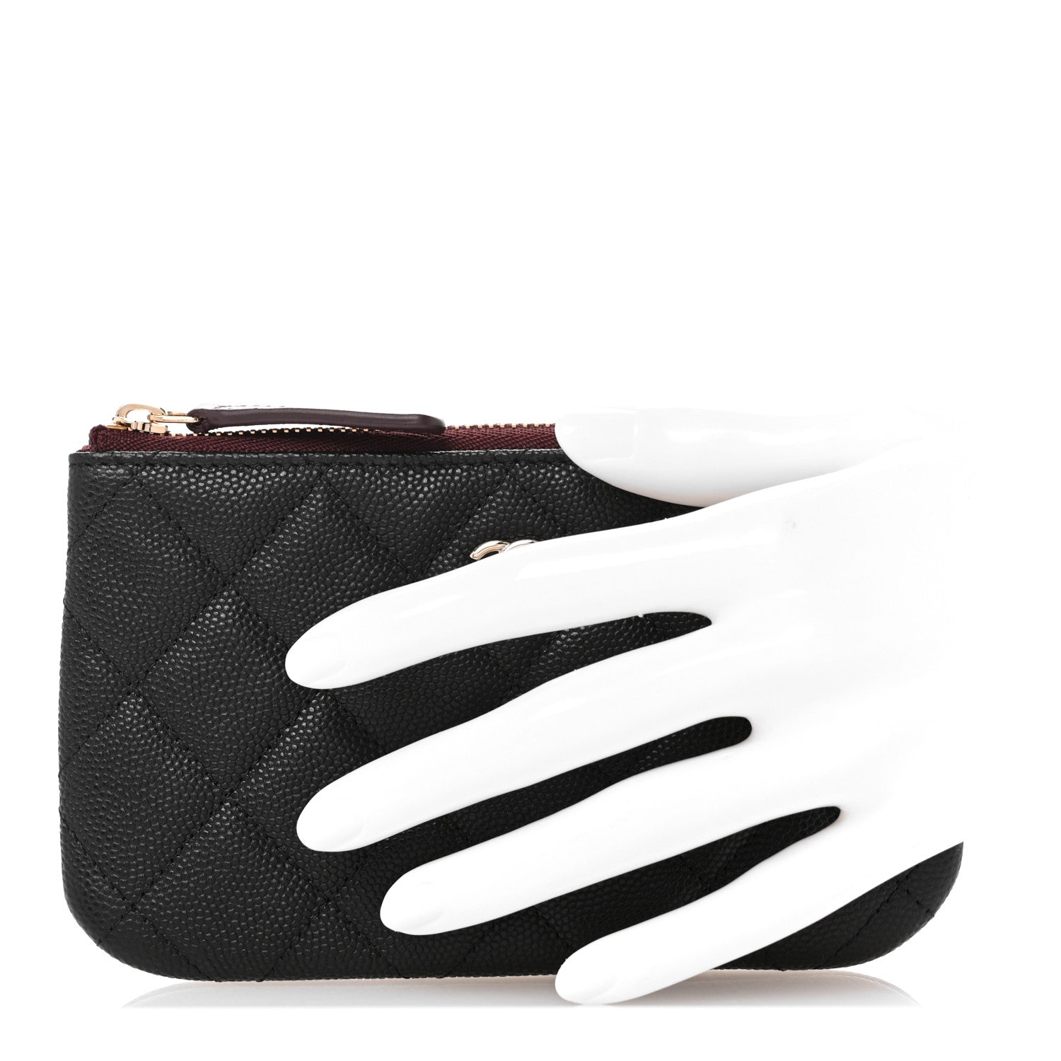 Chanel Caviar Quilted Small Pouch Black 2 of 7