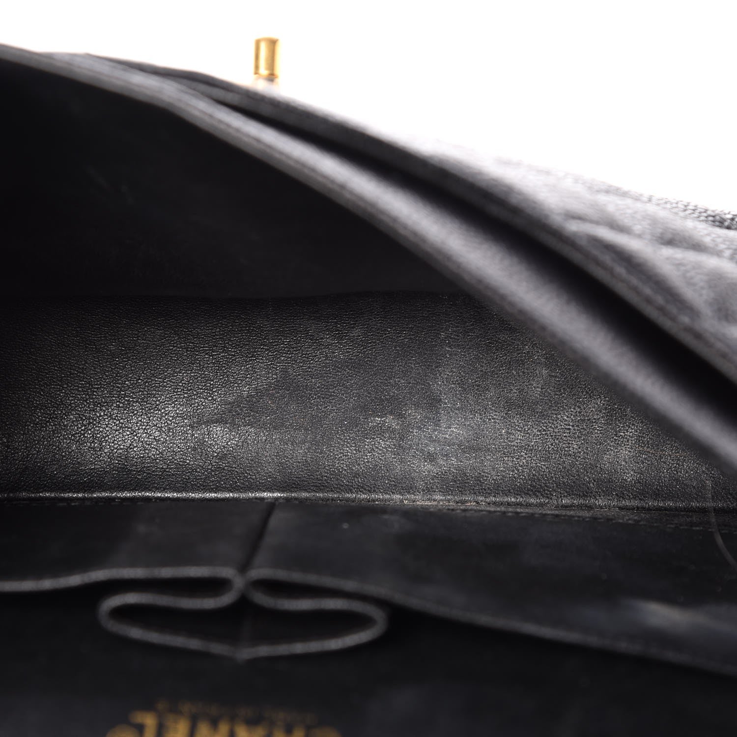 Chanel Caviar Quilted Medium Double Flap Black 23 of 28