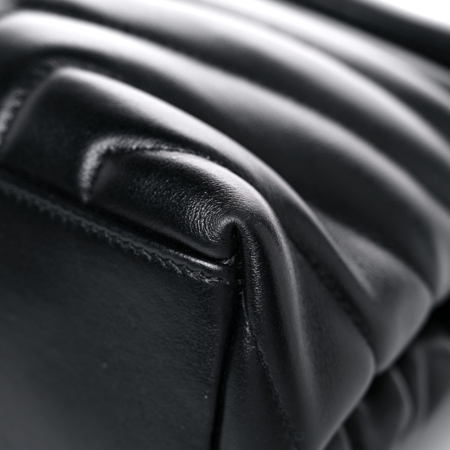 Saint Laurent Calfskin Y Quilted Monogram Medium Loulou Chain Satchel Black 11 of 20