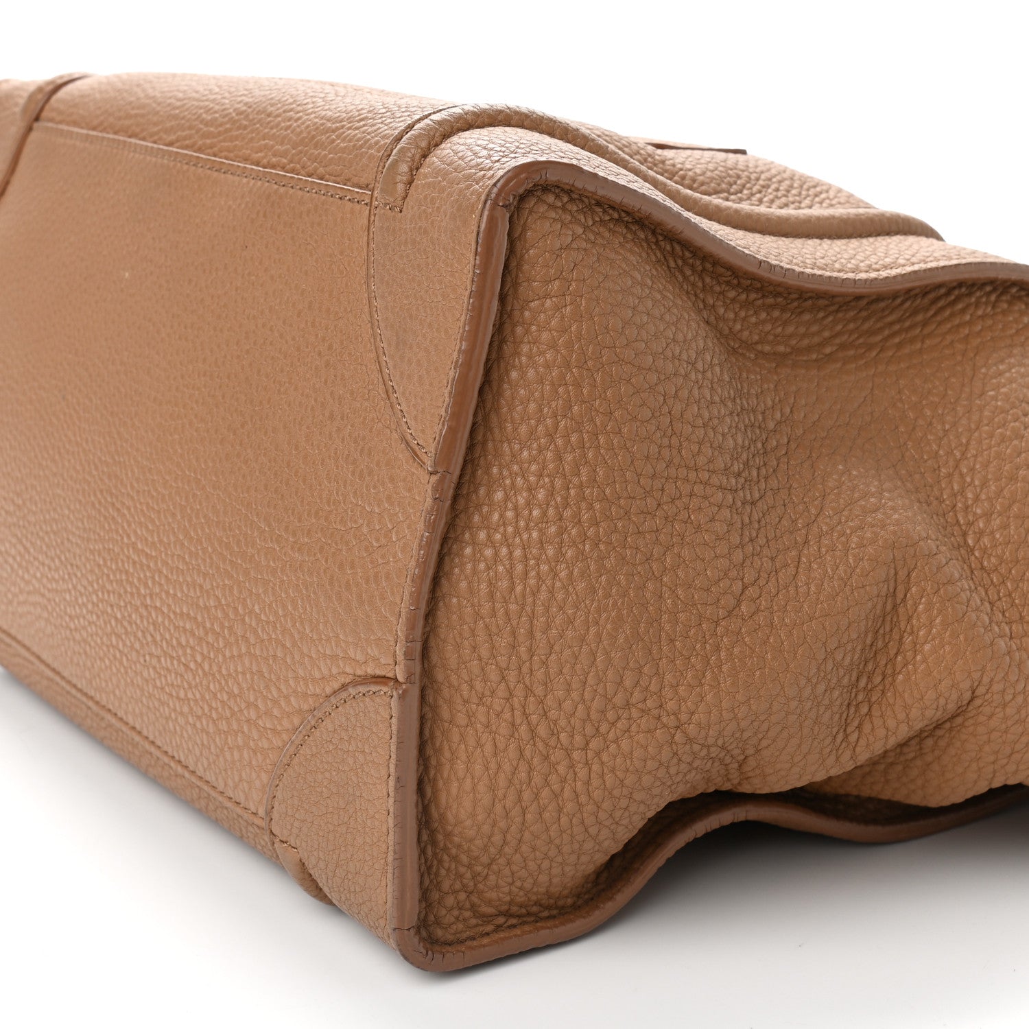 Celine Drummed Calfskin Mini Luggage Camel 7 of 7