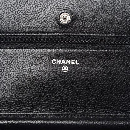 Chanel Caviar Quilted Wallet On Chain WOC Black 6 of 13