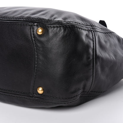 Prada Soft Calf Tote Black 9 of 12