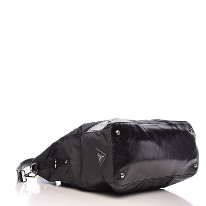 Prada Tessuto Nylon Vitello Shopping Tote Antracite 4 of 13