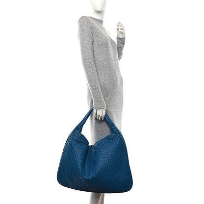 Bottega Veneta Nappa Intrecciato Maxi Veneta Hobo Turquoise 2 of 8
