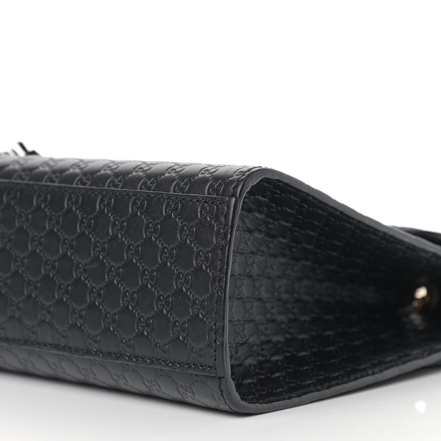 Microguccissima Medium Emily Chain Shoulder Bag Black