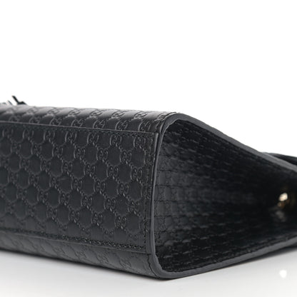Gucci Microguccissima Medium Emily Chain Shoulder Bag Black 9 of 14