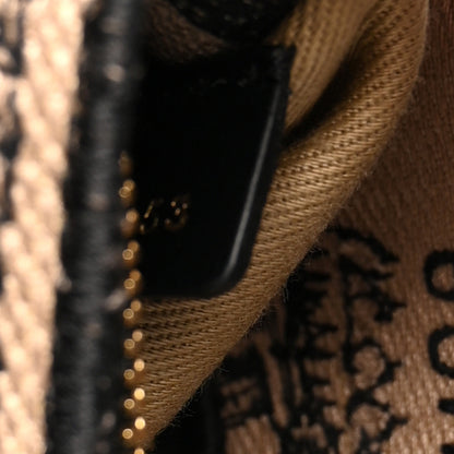Christian Dior Canvas Embroidered Medium Plan de Paris Lady D-Lite Beige Black 6 of 9