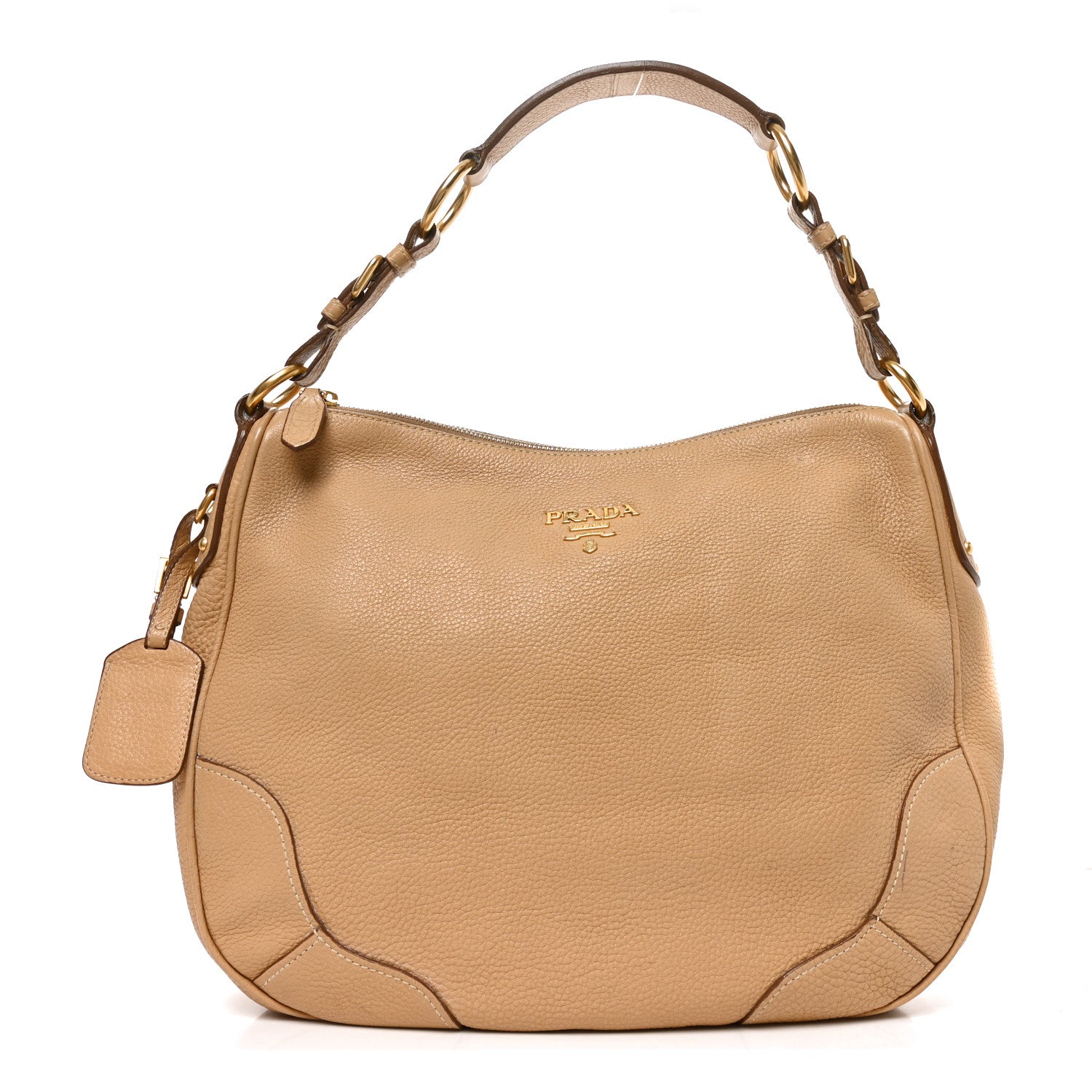 Prada Vitello Daino Hobo Sughero 1 of 8