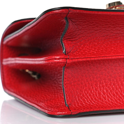 Gucci Dollar Calfskin Small Interlocking G Shoulder Bag Red 8 of 9