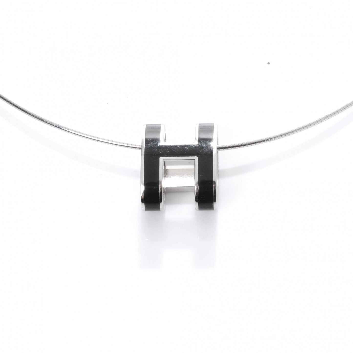 Pop H Necklace Black